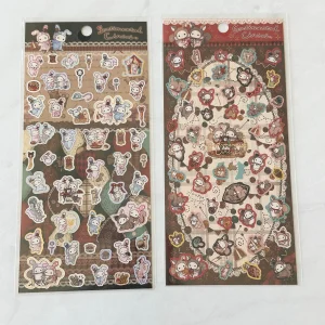 B323-B324 2022 Sentimental Circus Sticker Sheet (Left - Black B323)