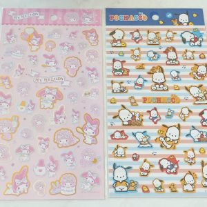 B100-B101 2021 Gold Accent Sticker Sheet (Left - MMelody B100)