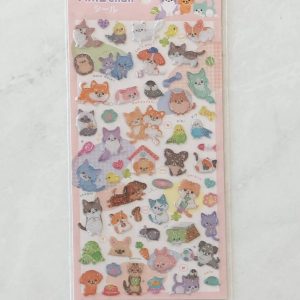 A182 sticker sheet clear jelly glitter