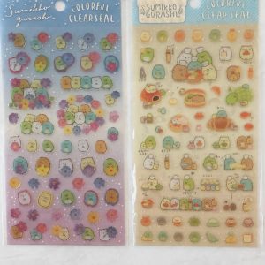 C109-C110 2019 Sumikko sticker sheet clear jelly glitter (Left - Blue C110)