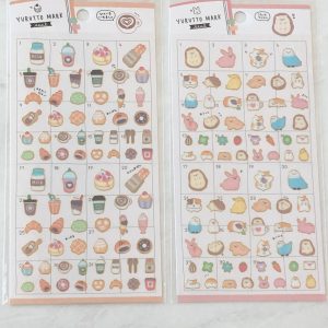 C97-C98 yurutto gold accent sticker sheet (Left - Food C97)