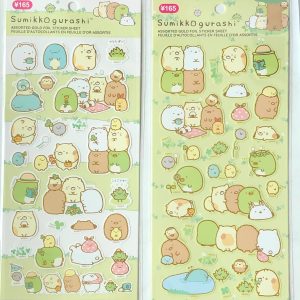 E5-E6 2024 Diaso Sumikko gold foil sticker sheet (Left - stripe E5)