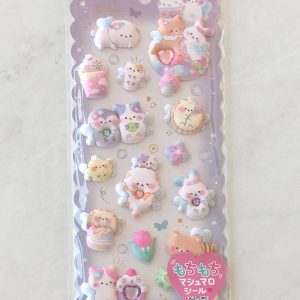 A176 Marshmallow Seal Puffy sticker sheet