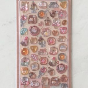 E113-E114 Bonbon Drop Seal gel stickers (Left - brown E113) - Image 2