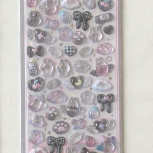 E113-E114 Bonbon Drop Seal gel stickers (Left - brown E113) - Image 3