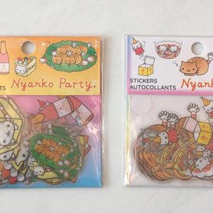 F 2024 Nyanko Party sticker flakes (Left - rainbow)