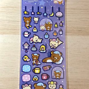C8 x Rilakkuma bedtime sticker sheet