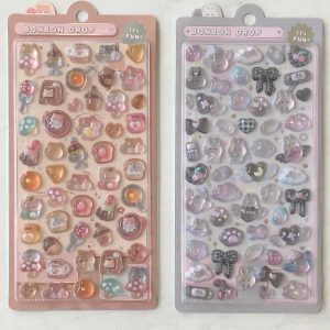E113-E114 Bonbon Drop Seal gel stickers (Left - brown E113)