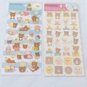 B251-B252 Rilakkuma sticker sheet (Left - Blue B251)