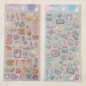 E74-E75 Melty couleur holographic gel sticker sheet (Left - blue E75)