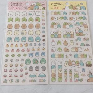 B279-B280 2019 Sumikko seal sticker sheet (Left - Pink B279)
