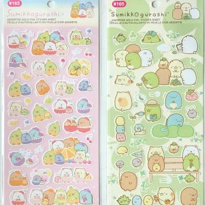 E3-E4 2024 Diaso Sumikko gold foil sticker sheet (Right - green E4)