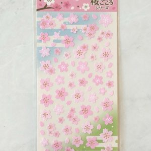 E35 Cherry Blossom sticker sheets gold accents