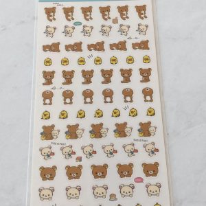 B278 2019 Rilakkuma seal sticker sheet
