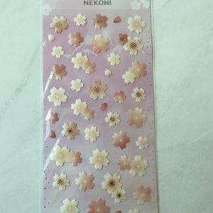 Cherry Blossom Stickers with silver accent