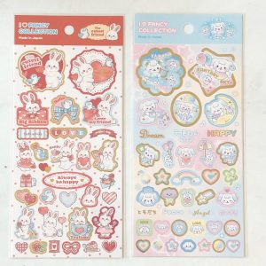 A254-A255 I heart fancy collection sticker sheets (Left - red A254)