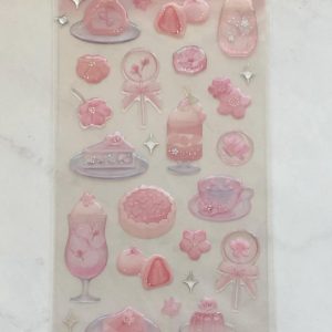 A258-A259 Sakura Jelly Sticker Sheet (Left - flowers A259) - Image 3