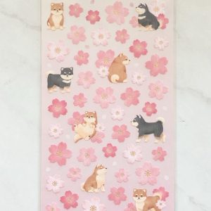 A245-A246 Cherry Blossom sticker sheet (Left - pink A245) - Image 2