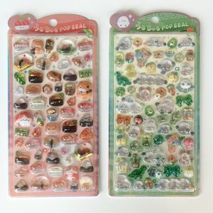 G6-G7 hard gel pop seal sticker sheet (Right - green G7)