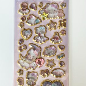G31-G33 2025 sanrio gel sticker sheet with gold accent (Bottom - MMelody G33) - Image 2