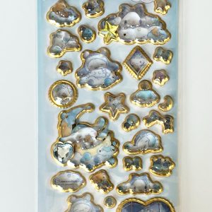 G31-G33 2025 sanrio gel sticker sheet with gold accent (Bottom - MMelody G33) - Image 3