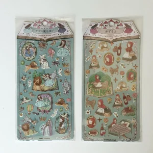 G51-G52 fairytales sticker sheet with gold accents (Right-RidingHood G52)