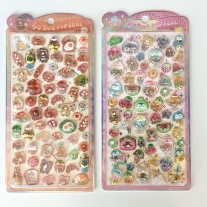 G8-G9 hard gel pop seal sticker sheet (Right - pink G9)