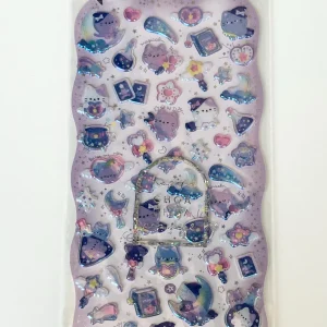 Alternative view of G27-G30 gel glitter sticker sheets (my bird G28)