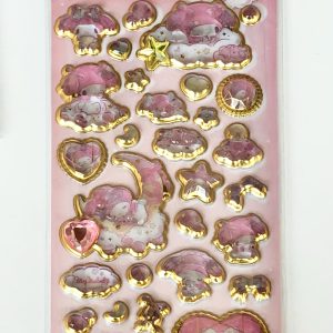 G31-G33 2025 sanrio gel sticker sheet with gold accent (Bottom - MMelody G33) - Image 4