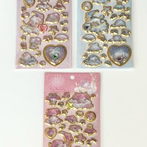 G31-G33 2025 sanrio gel sticker sheet with gold accent (Bottom - MMelody G33)