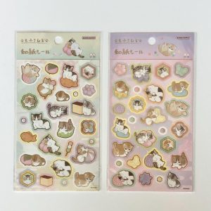G49-G50 cat sticker sheet (Left - green G49)