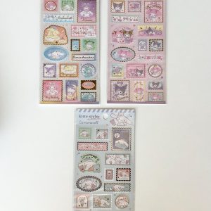 G54-G56 2025 sanrio kitte style seal sticker sheet (cinna G56)