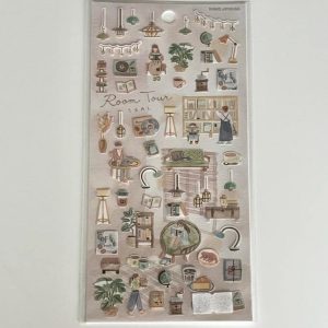 B312.5-B316.5 Room Tour seal sticker sheet (B313.5 retro modern) - Image 2