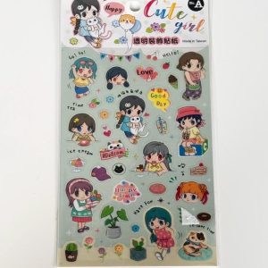 C99.5 Cute girl sticker sheets