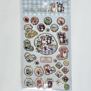 B112.5 Mofusand and Sanrio characters masking sticker sheet