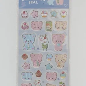 Alternative view of A264-A265 Kira Fuchi seal sticker sheet
