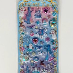 A270 Fantasy Tiara glitter sticker sheet