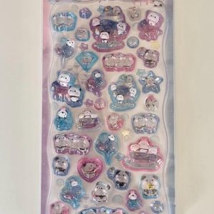 A227-A228 3d gel sticker sheet (Right - panda A228) - Image 3