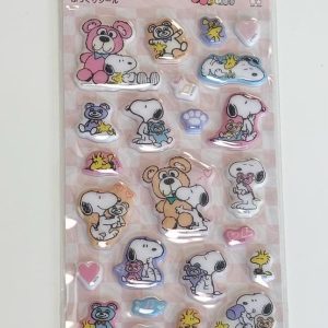 A232 2025 peanuts puffy sticker sheet