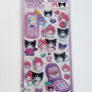 A238-A241 glitter gel sticker sheet (kuromi A241) - Image 5