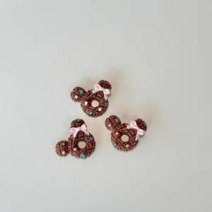 Minnie Mouse Donut Flatback Embellishments #119