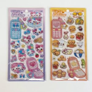 A260-A261 glitter gel sticker sheet (Left - purple A260)