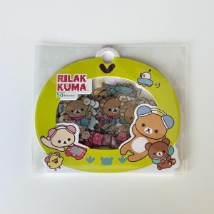 H17 2025 Rilakkuma 50 piece sticker flake (Left - red) - Image 4