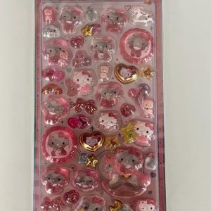 A289-A290 Sanrio hard gel pop seal sticker sheet (Right - kuromi A290) - Image 2