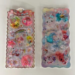 A291-A292 water and glitter 3d sticker sheet (Right - candy A291)