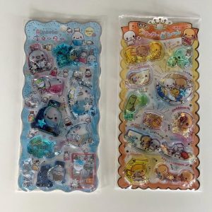 A293-A294 water and glitter 3d sticker sheet (Left - blue A294)