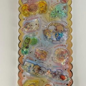 A293-A294 water and glitter 3d sticker sheet (Left - blue A294) - Image 3