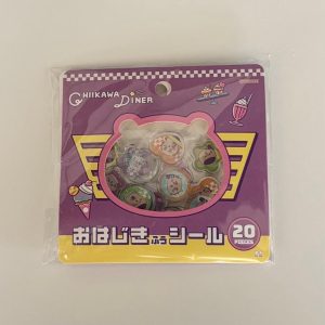 H18 Chiikawa diner 3d plastic sticker (left - pink) - Image 2