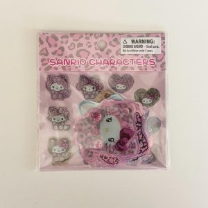 H18 2025 sanrio characters leopard print sticker flakes