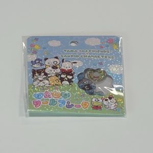 Alternative view of H10 2025 Tama and friends x Sanrio plastic gel 3d stickers (Left - blue)